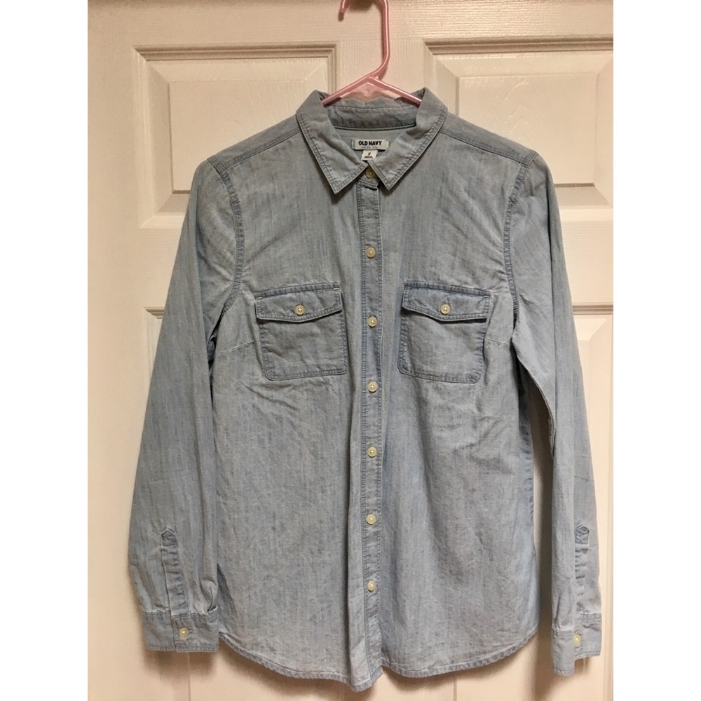 Old Navy Denim Button-up Top